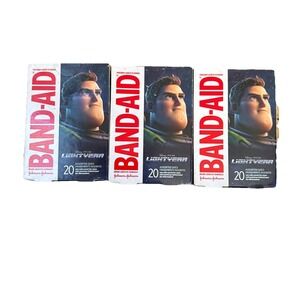 BandAid Disney Pixar Lightyear Adhesive Bandages Assorted Sizes 20 ct‎ (3 Boxes)
